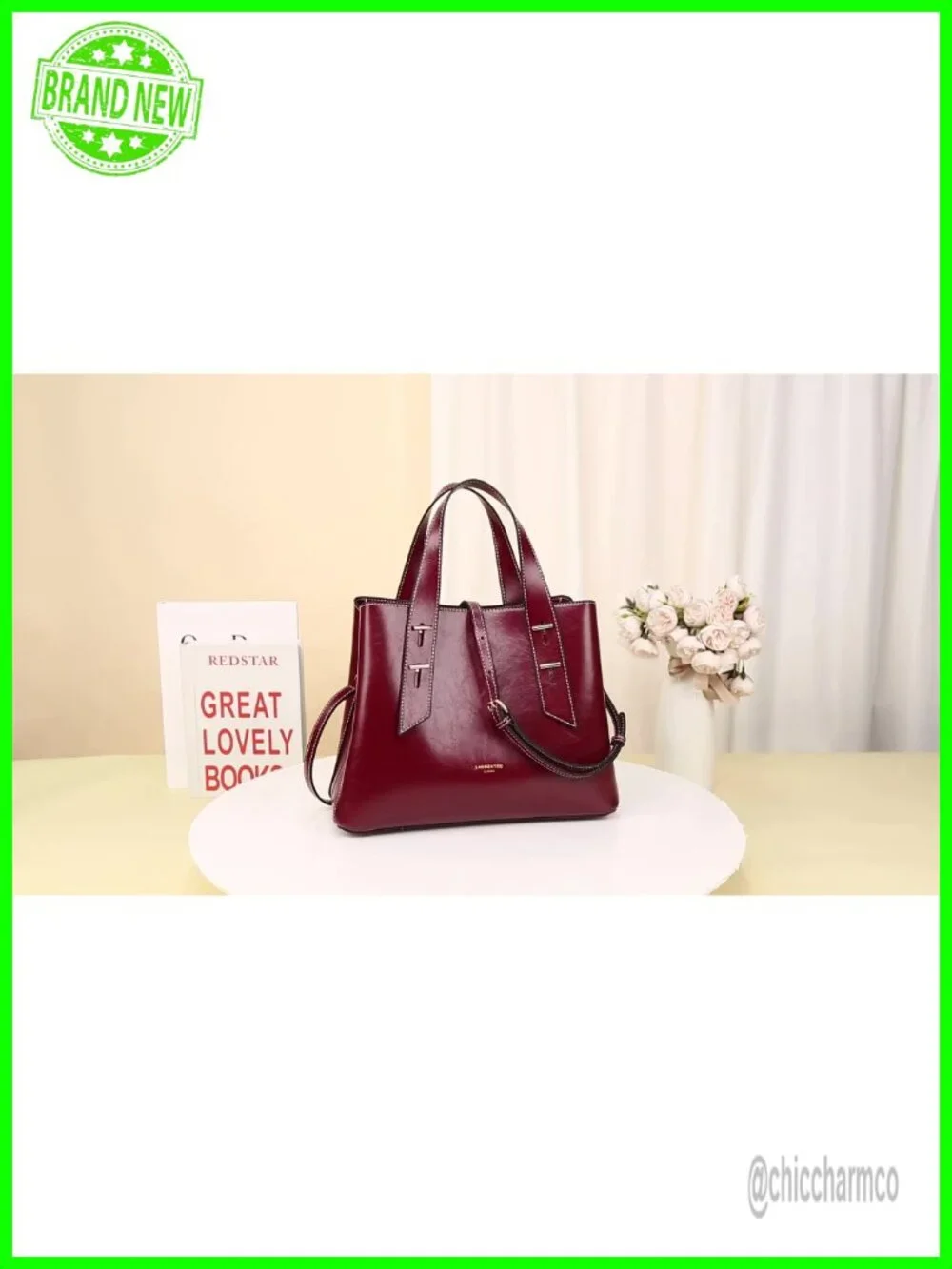 Genuine Leather Crossbody Satchel Top-handle Tote Purse